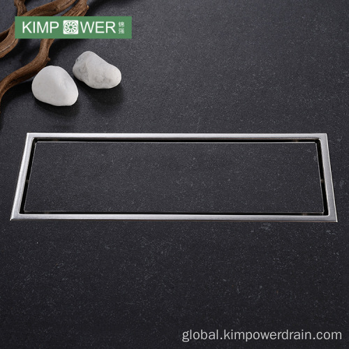 Stainless Steel Square Shower Drain Rectangular stainless steel tile insert floor drain Manufactory